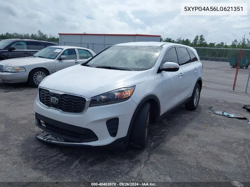 2020 Kia Sorento 3.3L Lx VIN: 5XYPG4A56LG621351 Lot: 40403970