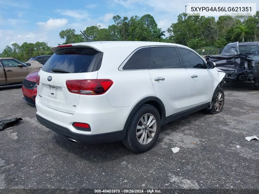 5XYPG4A56LG621351 2020 Kia Sorento 3.3L Lx