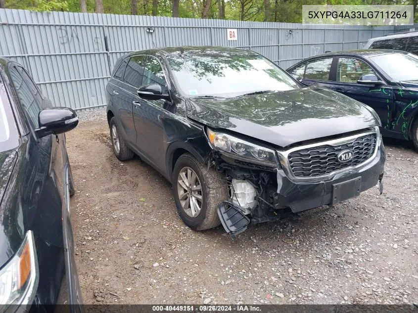 2020 Kia Sorento 2.4L Lx VIN: 5XYPG4A33LG711264 Lot: 40449151