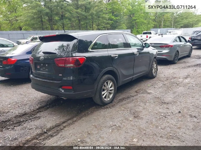 2020 Kia Sorento 2.4L Lx VIN: 5XYPG4A33LG711264 Lot: 40449151