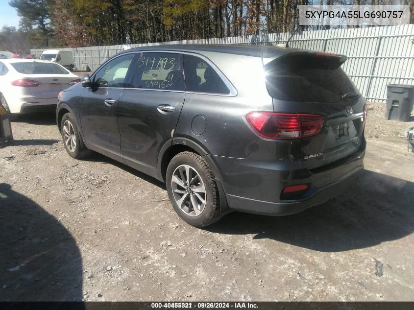 5XYPG4A55LG690757 2020 Kia Sorento 3.3L Lx