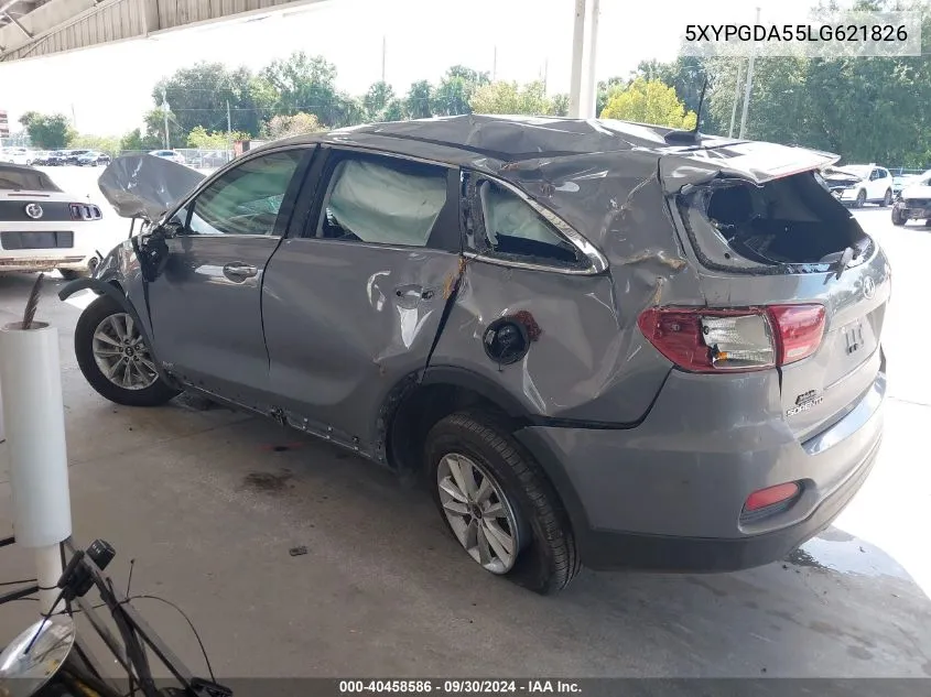 2020 Kia Sorento 3.3L Lx VIN: 5XYPGDA55LG621826 Lot: 40458586