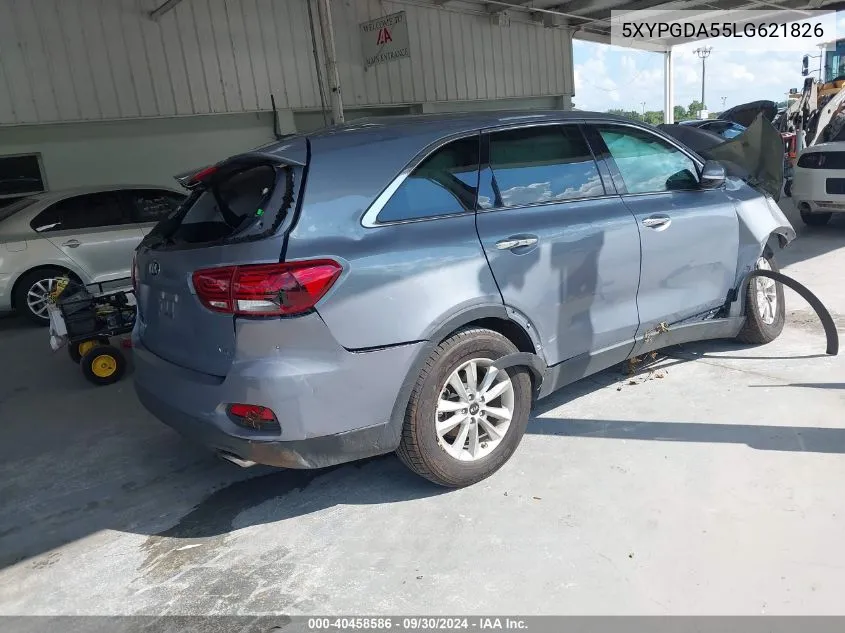 2020 Kia Sorento 3.3L Lx VIN: 5XYPGDA55LG621826 Lot: 40458586