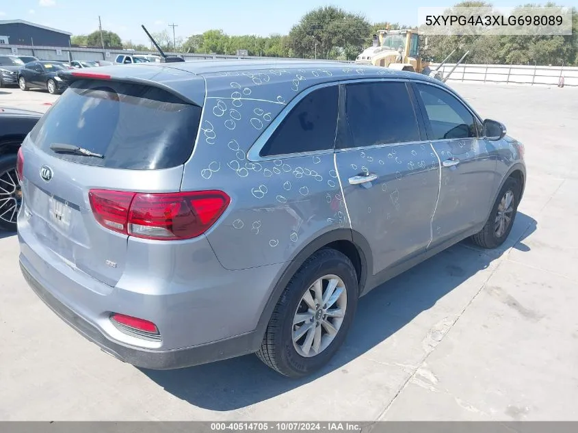 2020 Kia Sorento L/Lx VIN: 5XYPG4A3XLG698089 Lot: 40514705