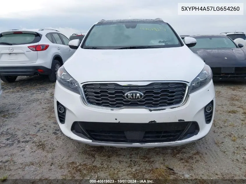 2020 Kia Sorento Ex/S VIN: 5XYPH4A57LG654260 Lot: 40519523