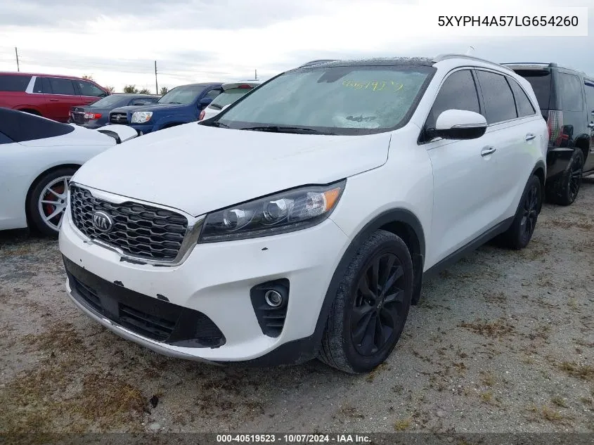 2020 Kia Sorento Ex/S VIN: 5XYPH4A57LG654260 Lot: 40519523