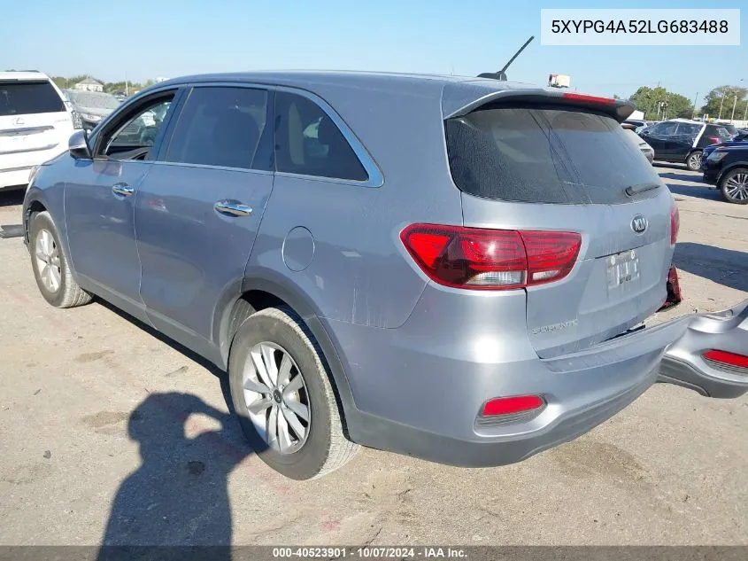 2020 Kia Sorento S VIN: 5XYPG4A52LG683488 Lot: 40523901