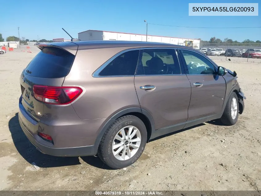 2020 Kia Sorento 3.3L Lx VIN: 5XYPG4A55LG620093 Lot: 40579319