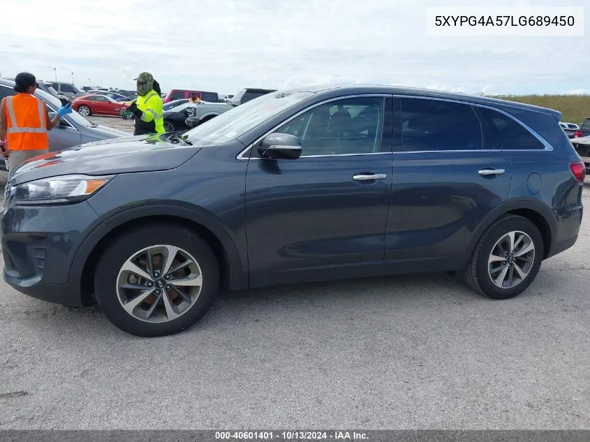 2020 Kia Sorento 3.3L Lx VIN: 5XYPG4A57LG689450 Lot: 40601401