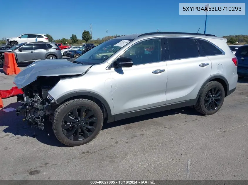 2020 Kia Sorento 3.3L S VIN: 5XYPG4A53LG710293 Lot: 40627805