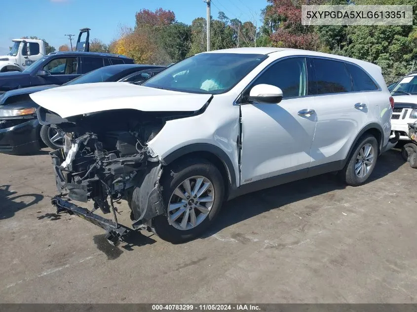 2020 Kia Sorento 3.3L Lx VIN: 5XYPGDA5XLG613351 Lot: 40783299