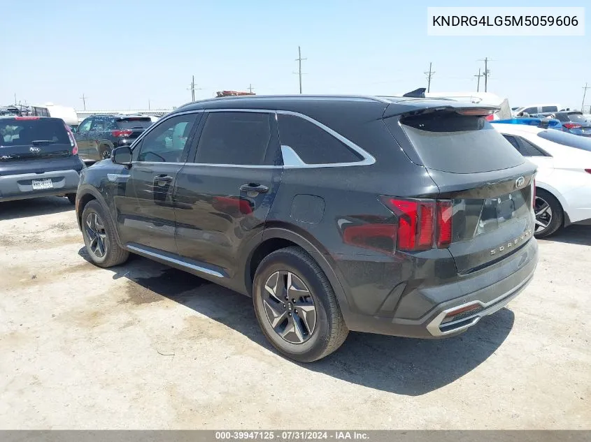 2021 Kia Sorento Hybrid S VIN: KNDRG4LG5M5059606 Lot: 39947125