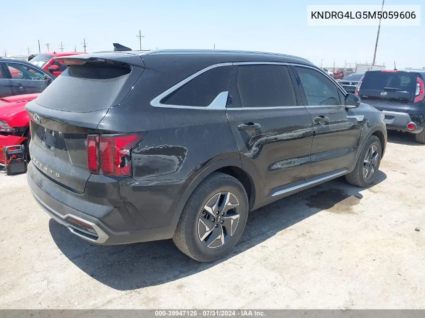 2021 Kia Sorento Hybrid S VIN: KNDRG4LG5M5059606 Lot: 39947125