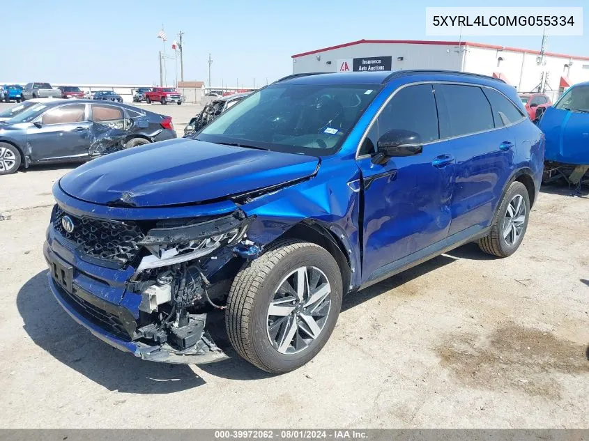 2021 Kia Sorento S VIN: 5XYRL4LC0MG055334 Lot: 39972062