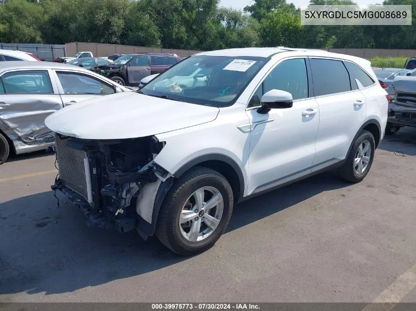 2021 Kia Sorento Lx VIN: 5XYRGDLC5MG008689 Lot: 39975773