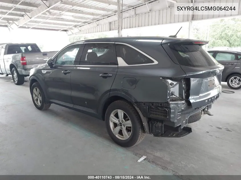 5XYRG4LC5MG064244 2021 Kia Sorento Lx