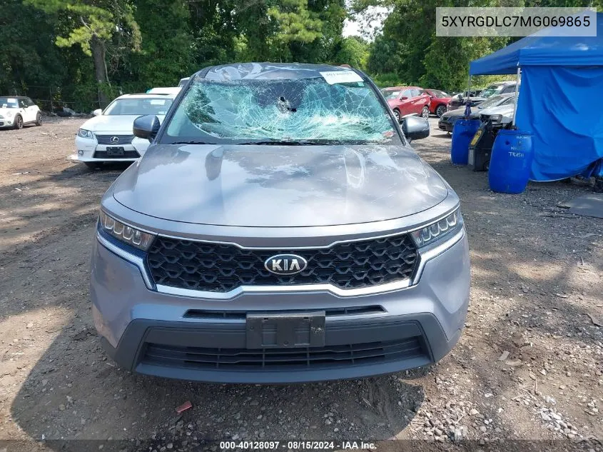 2021 Kia Sorento Lx VIN: 5XYRGDLC7MG069865 Lot: 40128097