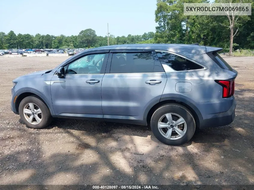 2021 Kia Sorento Lx VIN: 5XYRGDLC7MG069865 Lot: 40128097