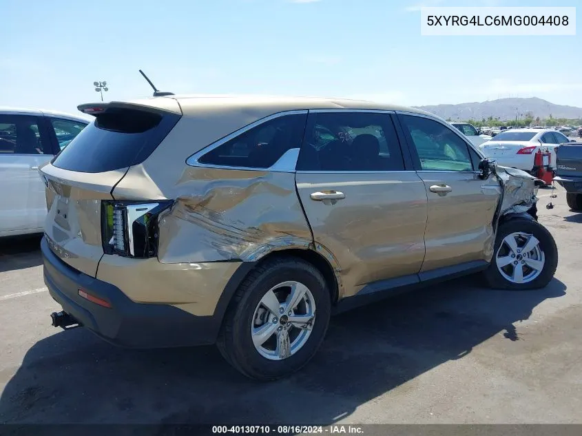 2021 Kia Sorento Lx VIN: 5XYRG4LC6MG004408 Lot: 40130710