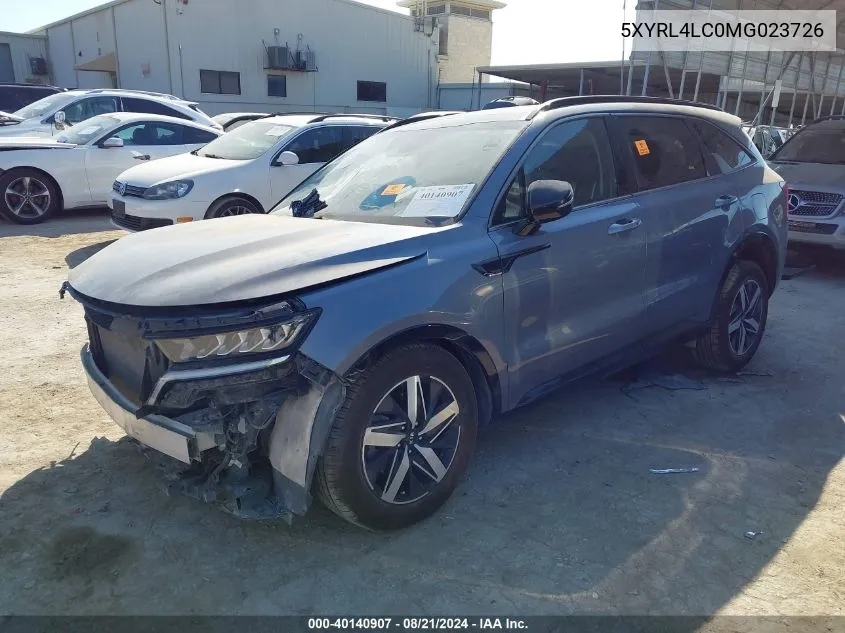 2021 Kia Sorento S VIN: 5XYRL4LC0MG023726 Lot: 40140907