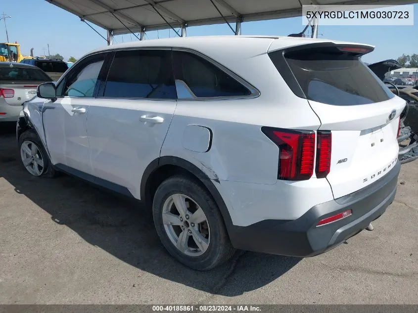 2021 Kia Sorento Lx VIN: 5XYRGDLC1MG030723 Lot: 40185861