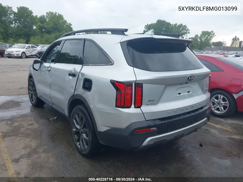 2021 Kia Sorento Sx Prestige VIN: 5XYRKDLF8MG013099 Lot: 40228716