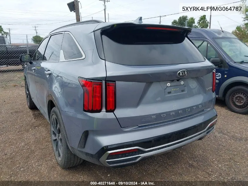 2021 Kia Sorento Sx/Sxp VIN: 5XYRK4LF9MG064787 Lot: 40271648