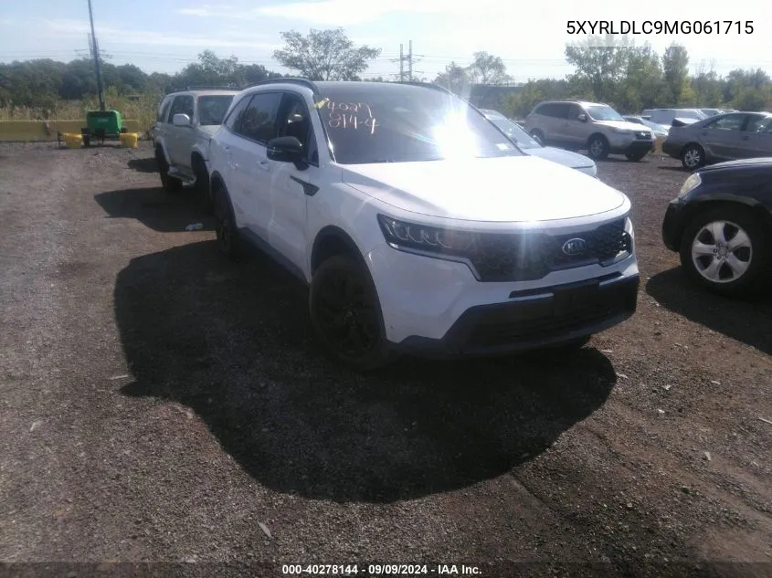 2021 Kia Sorento S VIN: 5XYRLDLC9MG061715 Lot: 40278144