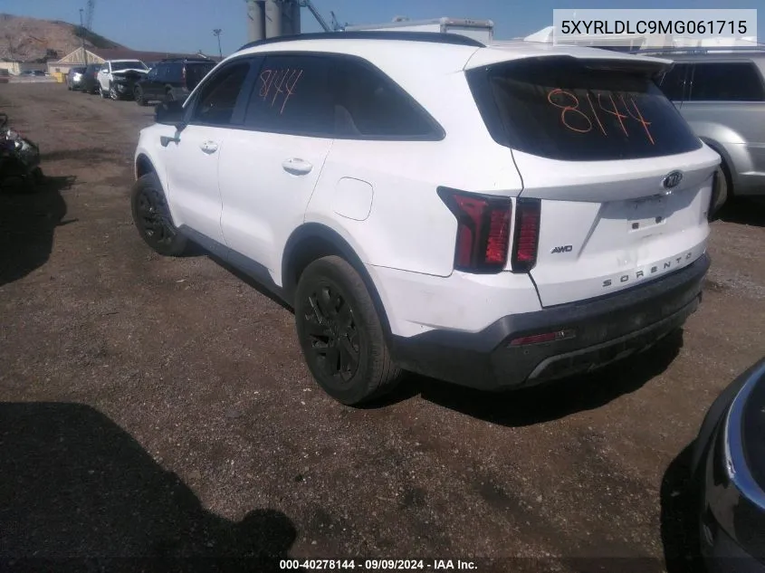 2021 Kia Sorento S VIN: 5XYRLDLC9MG061715 Lot: 40278144