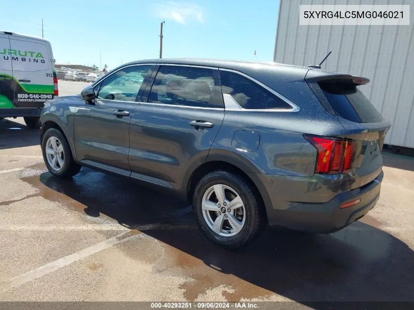 5XYRG4LC5MG046021 2021 Kia Sorento Lx