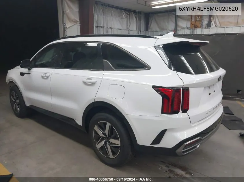 2021 Kia Sorento Ex VIN: 5XYRH4LF8MG020620 Lot: 40356750