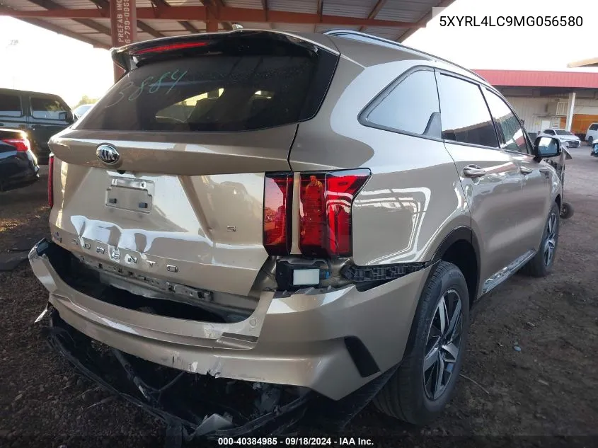 5XYRL4LC9MG056580 2021 Kia Sorento S