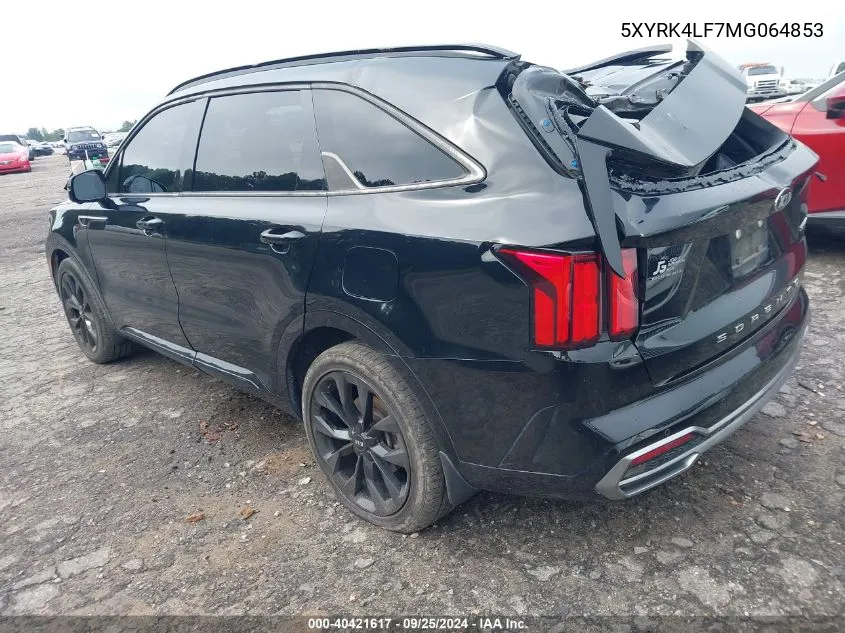 5XYRK4LF7MG064853 2021 Kia Sorento Sx Prestige