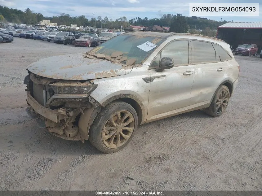 2021 Kia Sorento Sx VIN: 5XYRKDLF3MG054093 Lot: 40542459