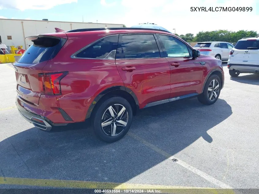 5XYRL4LC7MG049899 2021 Kia Sorento S