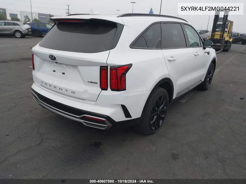 2021 Kia Sorento Sx Prestige VIN: 5XYRK4LF2MG044221 Lot: 40607580