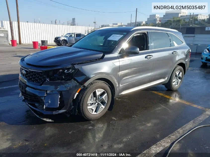 2021 Kia Sorento Hybrid S VIN: KNDRG4LG2M5035487 Lot: 40721419