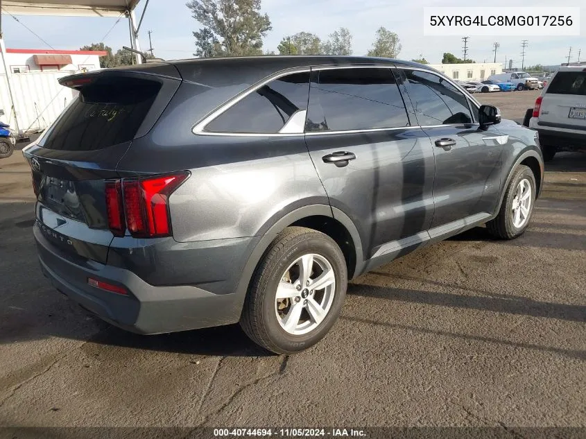 2021 Kia Sorento Lx VIN: 5XYRG4LC8MG017256 Lot: 40744694