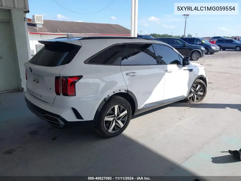 2021 Kia Sorento S VIN: 5XYRL4LC1MG059554 Lot: 40827092