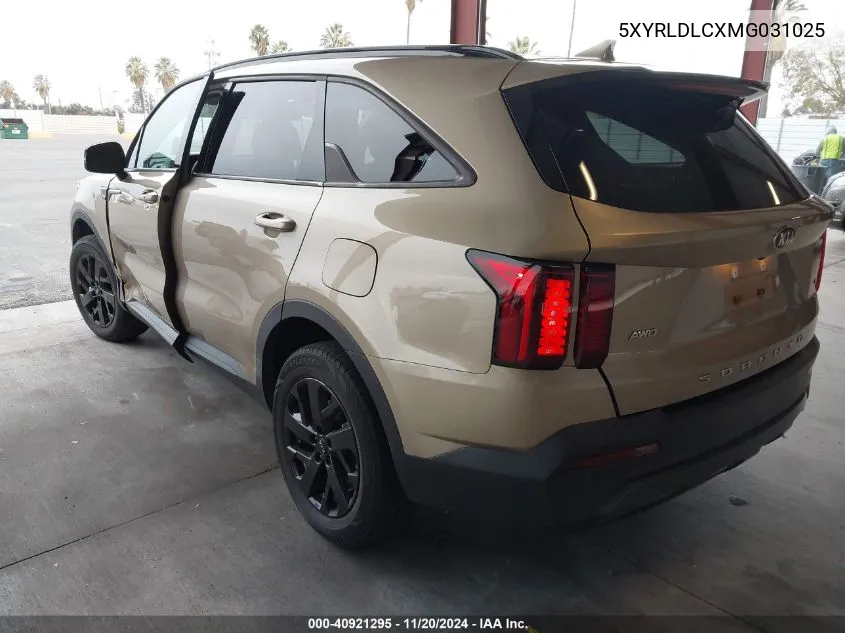 2021 Kia Sorento S VIN: 5XYRLDLCXMG031025 Lot: 40921295