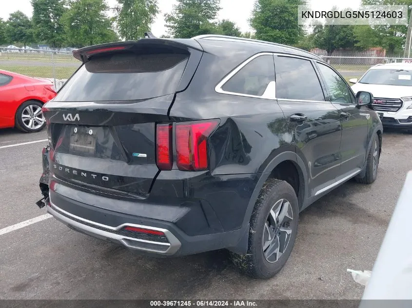 2022 Kia Sorento Hybrid S VIN: KNDRGDLG5N5124603 Lot: 39671245