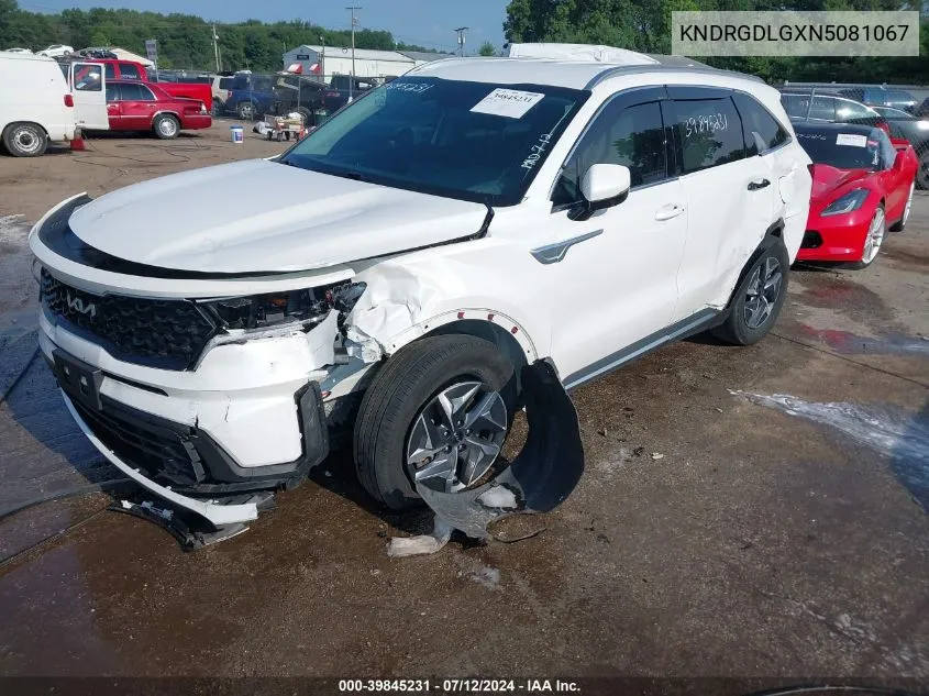 KNDRGDLGXN5081067 2022 Kia Sorento Hybrid S