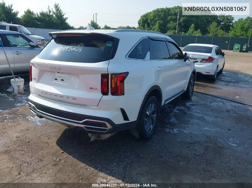 2022 Kia Sorento Hybrid S VIN: KNDRGDLGXN5081067 Lot: 39845231