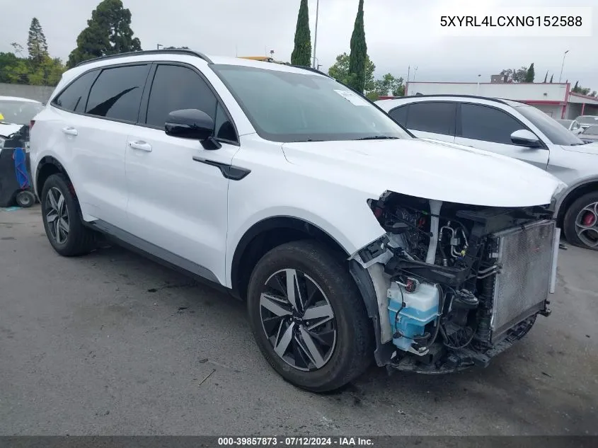 2022 Kia Sorento S VIN: 5XYRL4LCXNG152588 Lot: 39857873