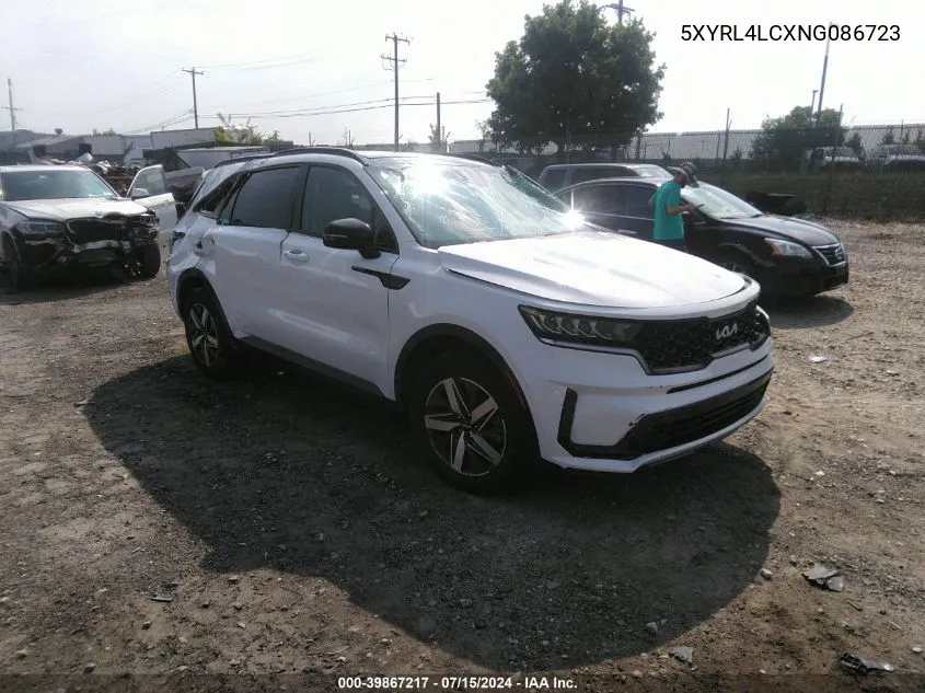 5XYRL4LCXNG086723 2022 Kia Sorento S