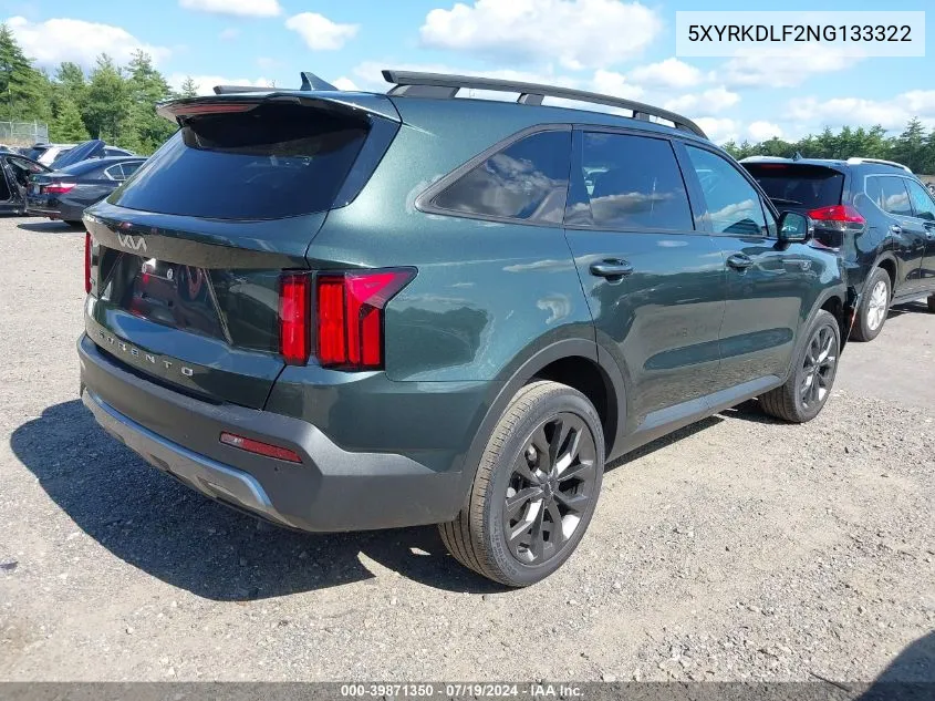 2022 Kia Sorento X-Line Sx Prestige VIN: 5XYRKDLF2NG133322 Lot: 39871350