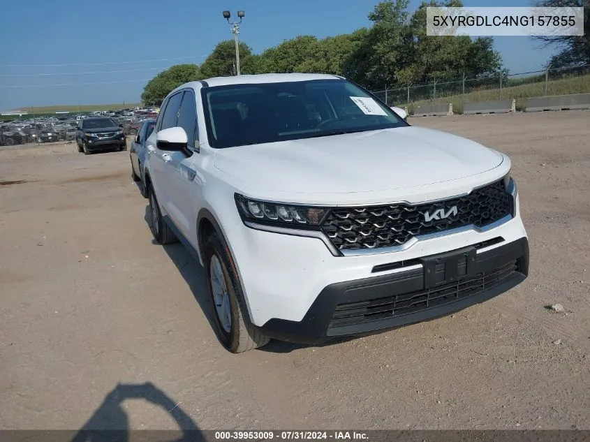 2022 Kia Sorento Lx VIN: 5XYRGDLC4NG157855 Lot: 39953009