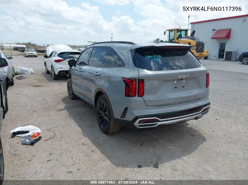 2022 Kia Sorento Sx/Sxp VIN: 5XYRK4LF6NG117396 Lot: 39977063