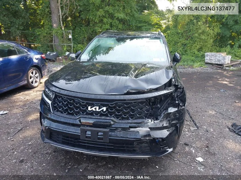 2022 Kia Sorento S VIN: 5XYRL4LC3NG137477 Lot: 40021867