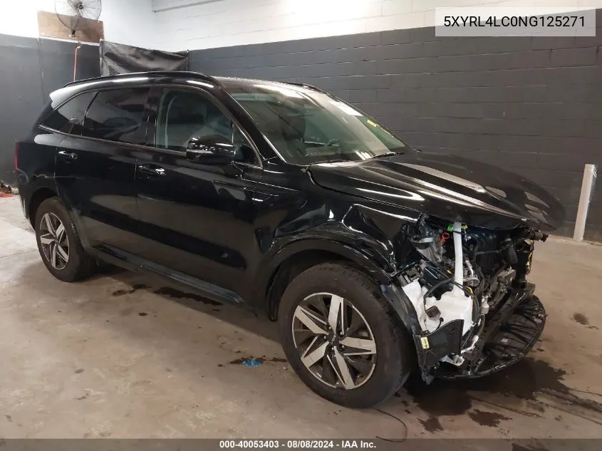 5XYRL4LC0NG125271 2022 Kia Sorento S